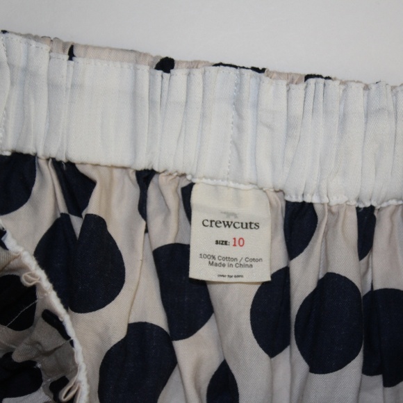 Crewcuts by J.Crew Girls size 10 Navy Dot Skirt - Picture 3 of 3